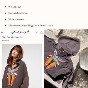 Free people you decide hoodie